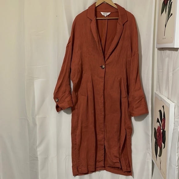 Nine by Savannah Miller Terracotta Lightweight Chuk Coat - Picture 1 of 4